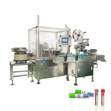 High quality automatic 10ml vacutainer vial blood test tube filling and capping machine